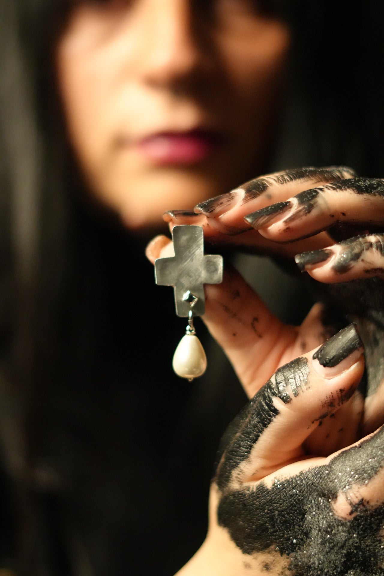 Orecchini Little Cross