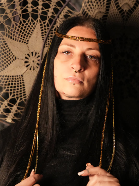 Head chain Curly hair