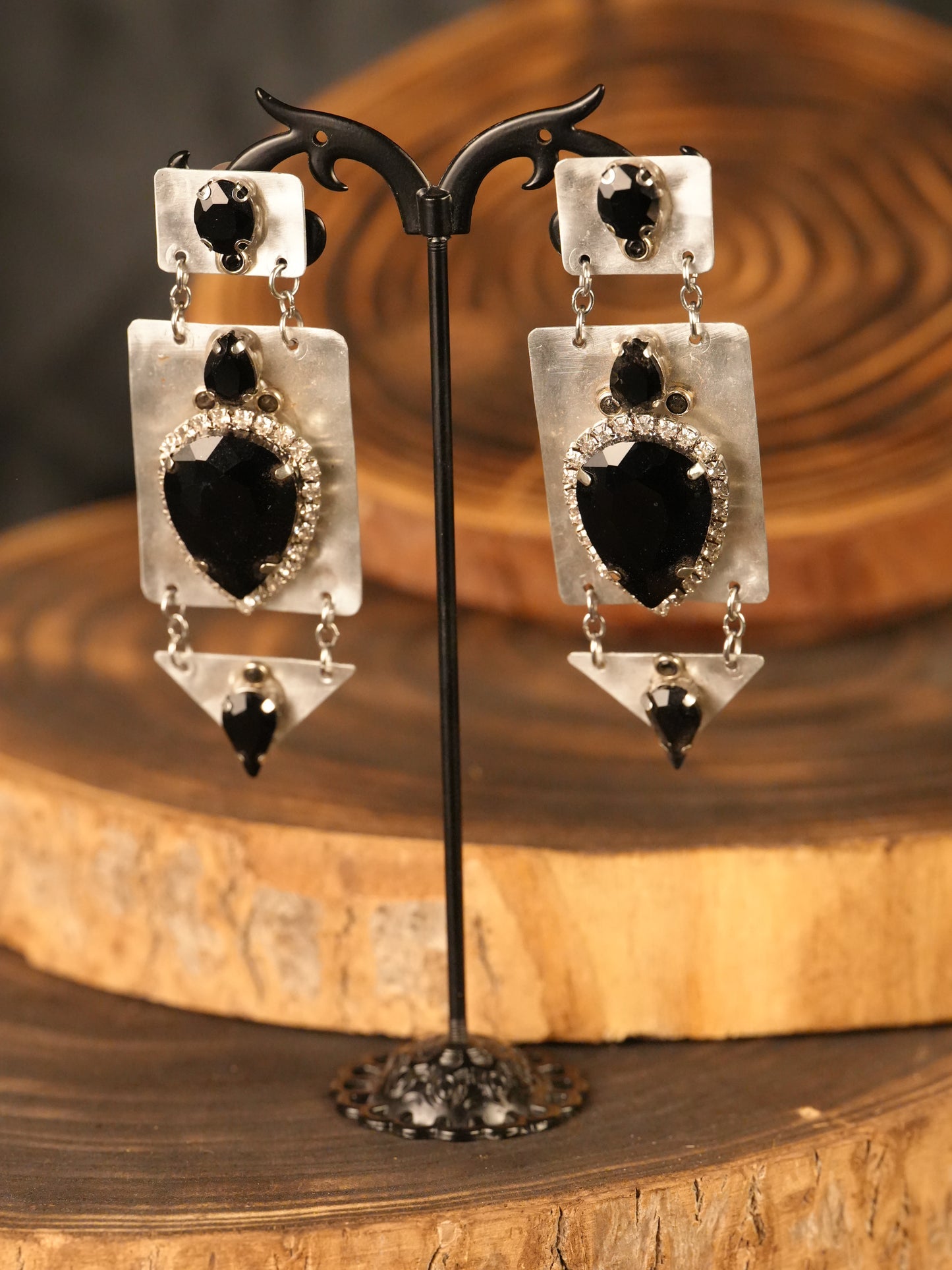 Orecchini Glam black