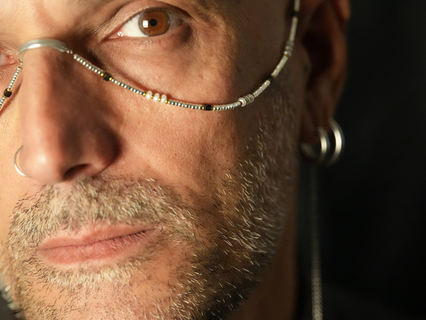 Face chain slim argento Tite