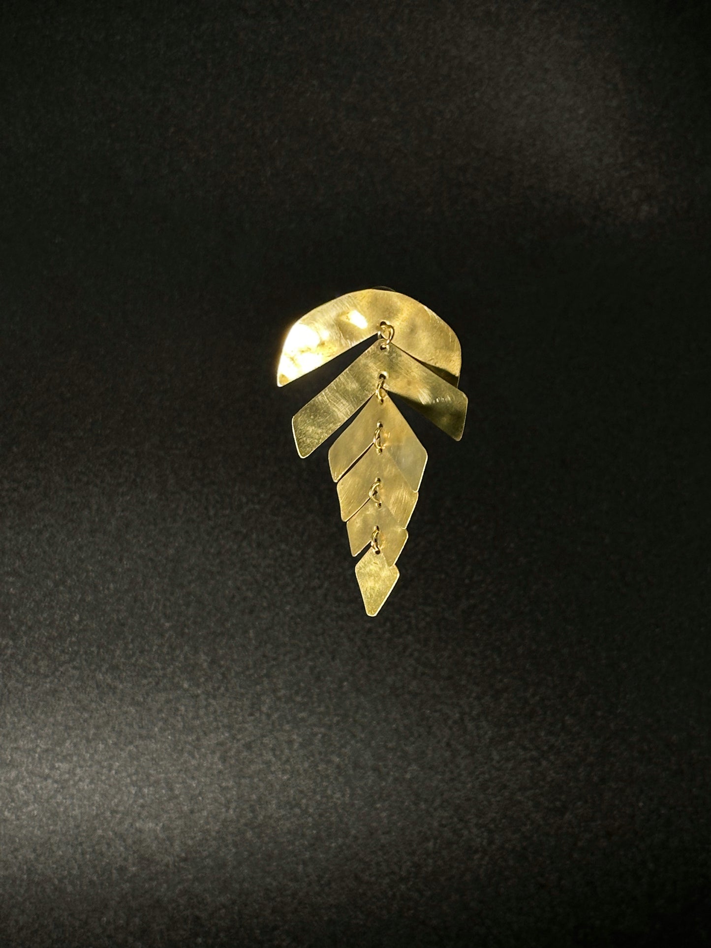 Orecchini Beaten Leaf