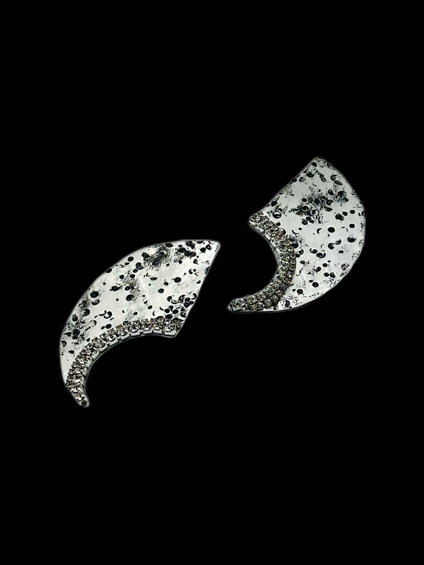 Orecchini Shield strass