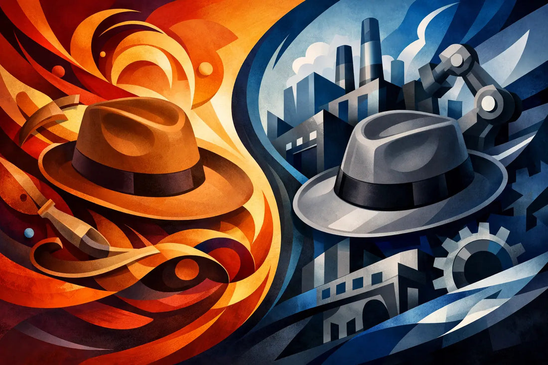 Fedora artigianale vs industriale: differenze vere