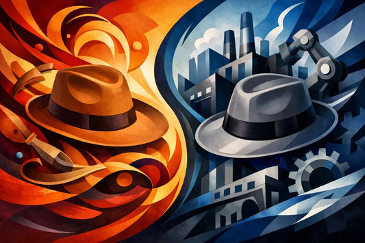Fedora artigianale vs industriale: differenze vere