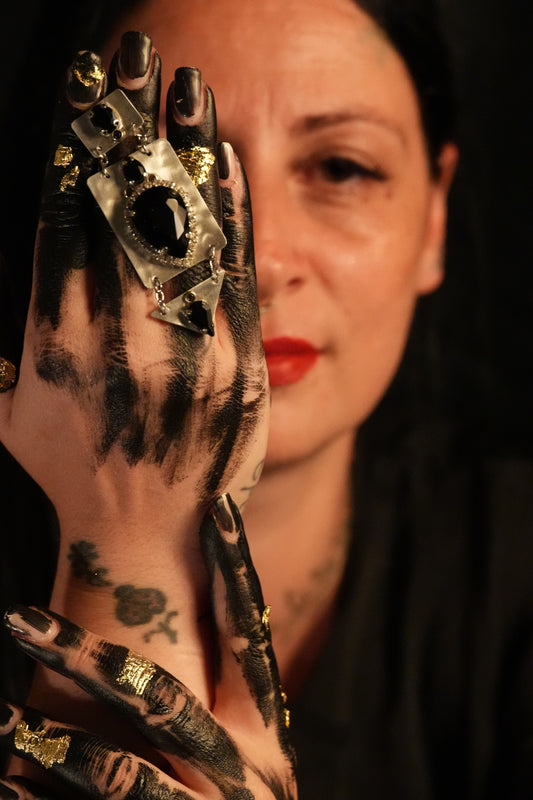 Orecchini Glam black