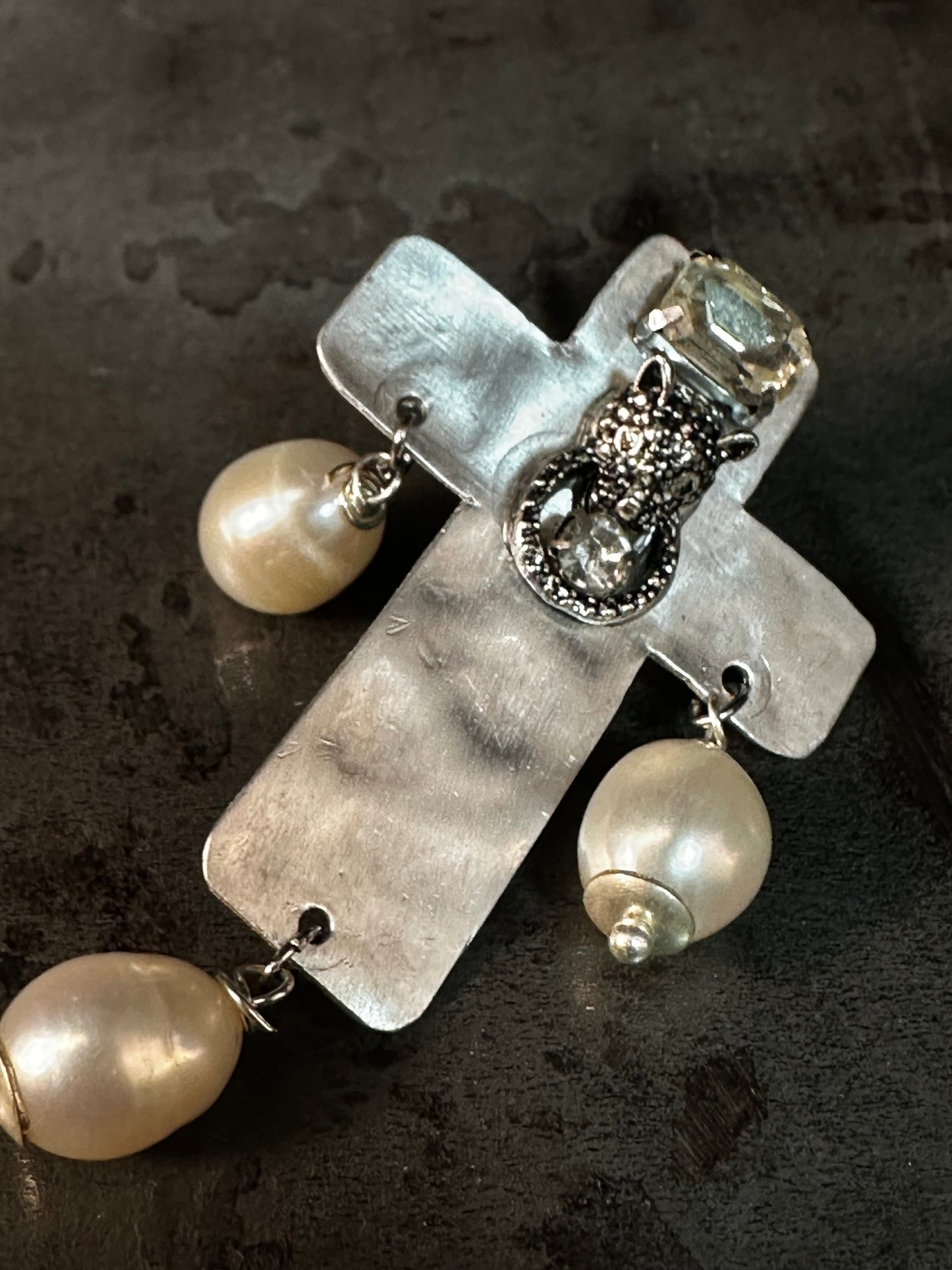 Orecchini Cross Pearl's