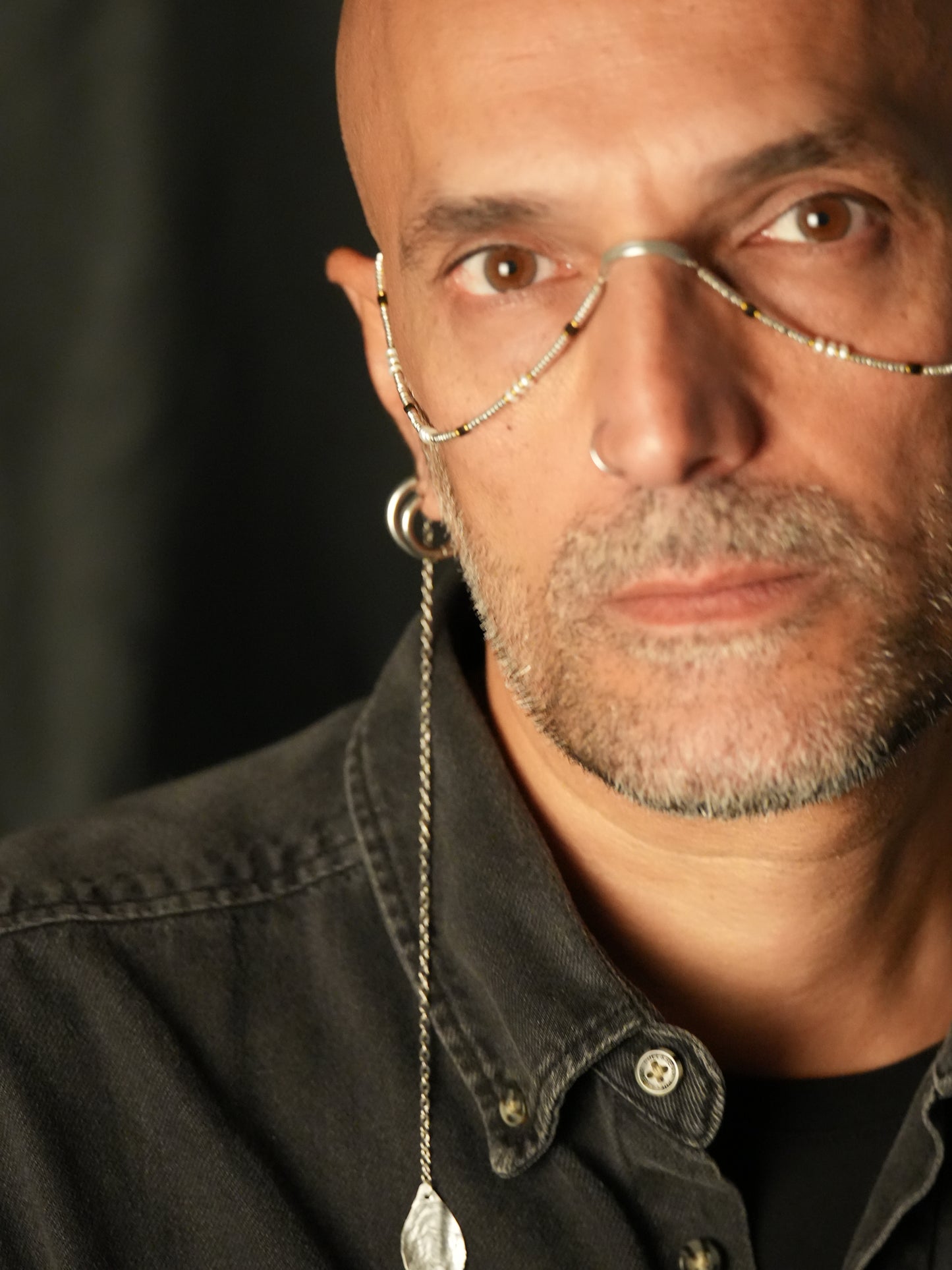 Face chain slim argento Tite