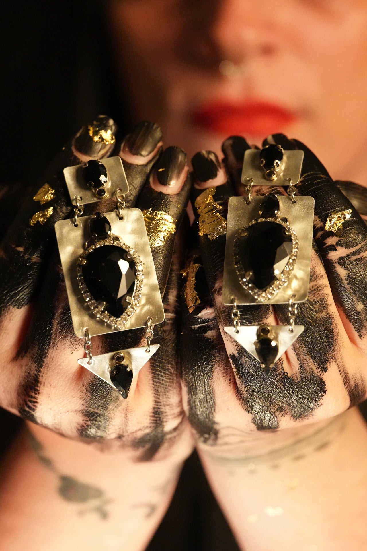 Orecchini Glam black