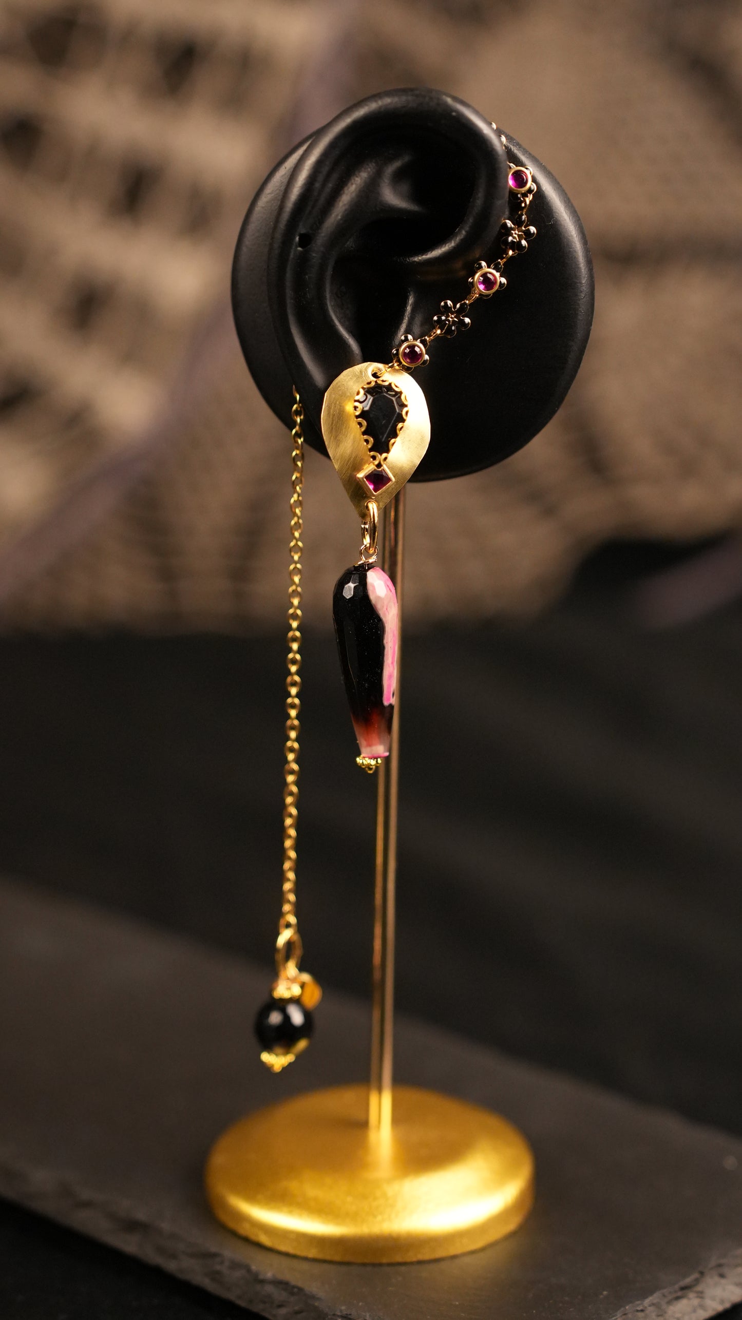 Mono orecchino “Kaan chain”