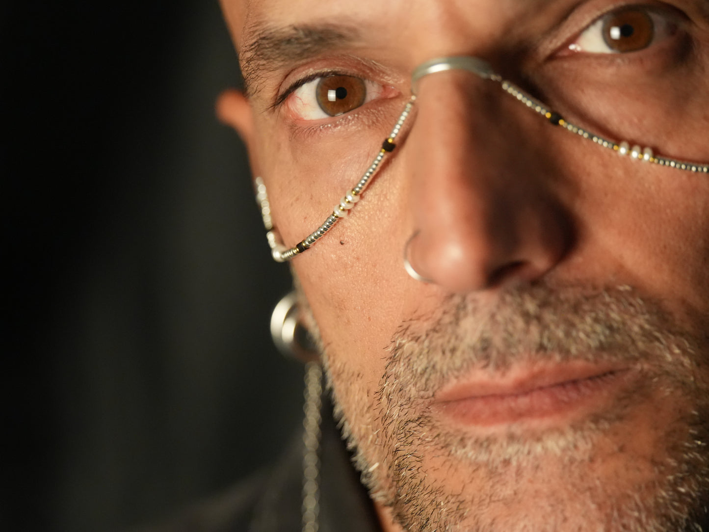 Face chain slim argento Tite