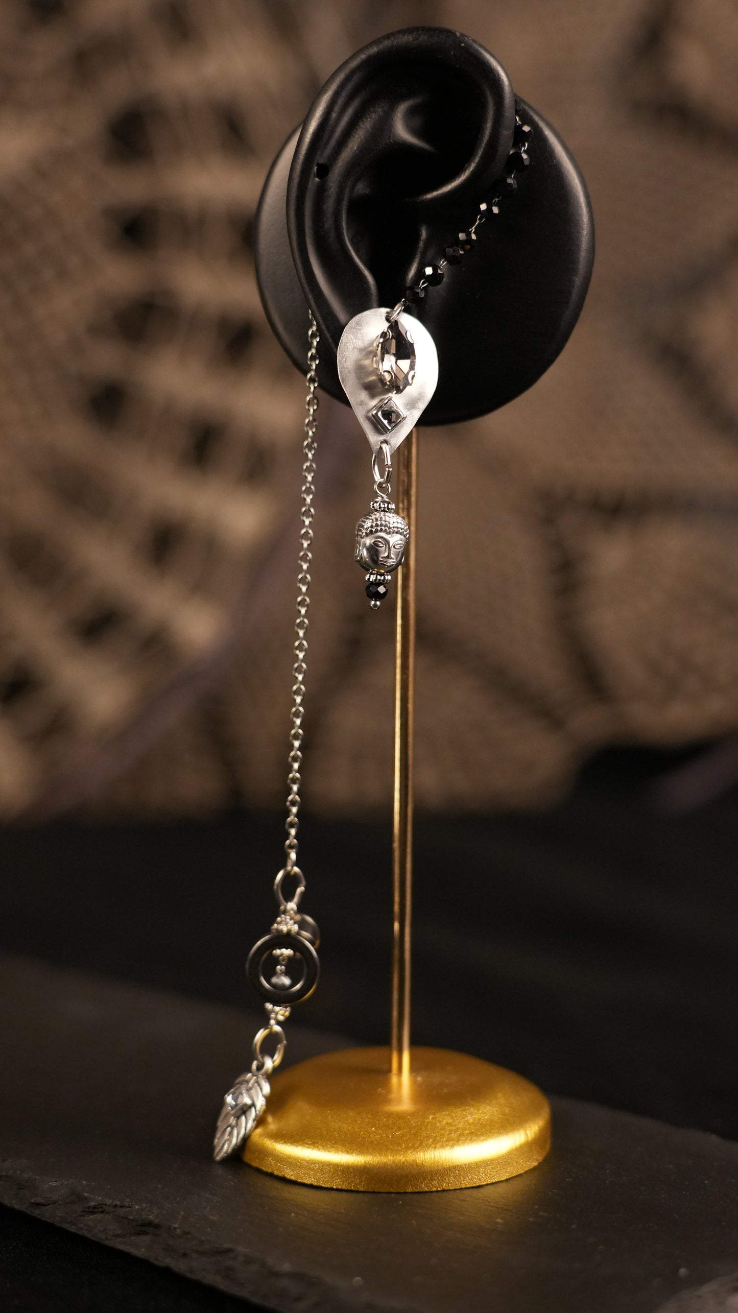Mono orecchino “Kaan chain”