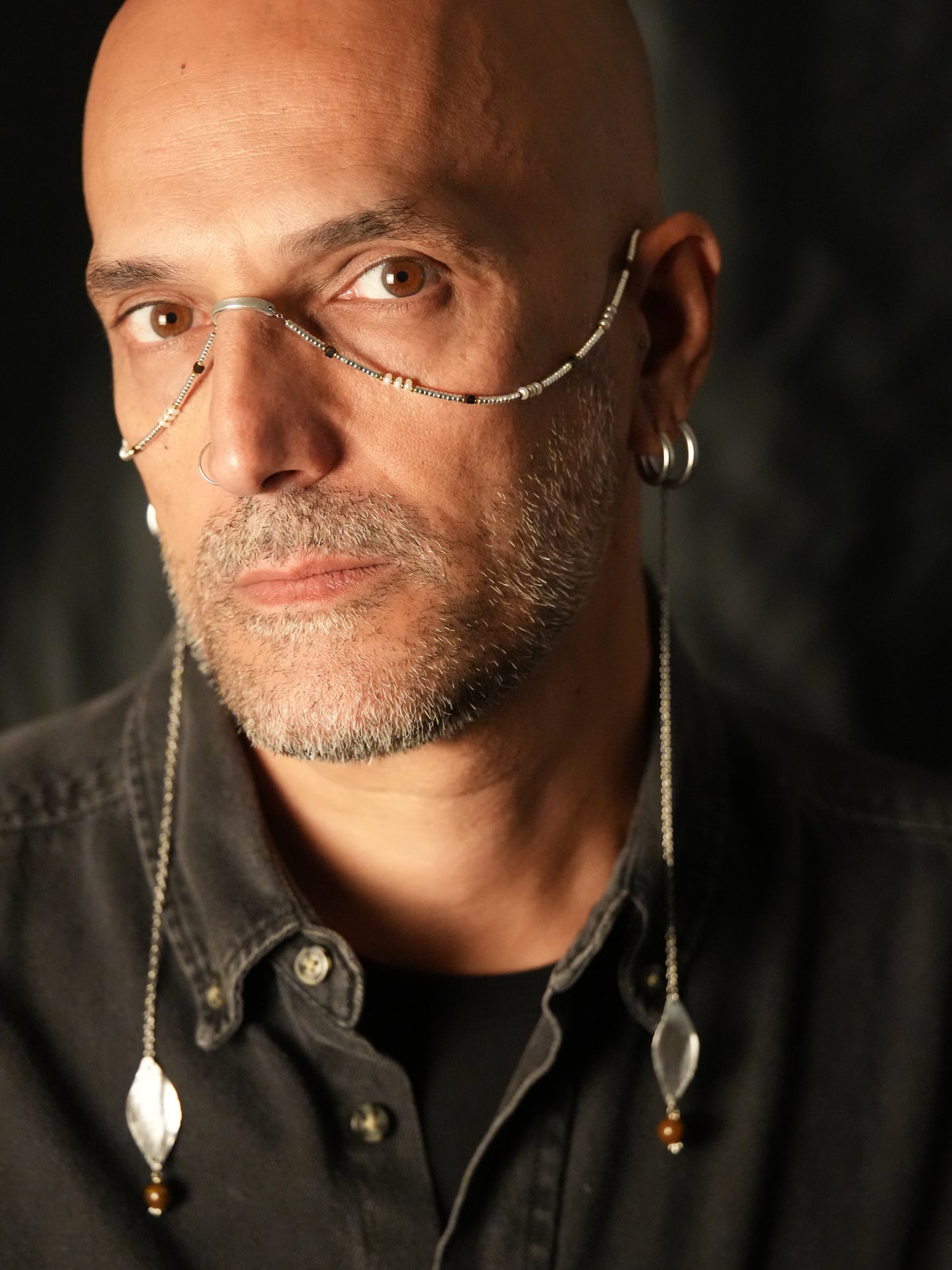 Face chain slim argento Tite