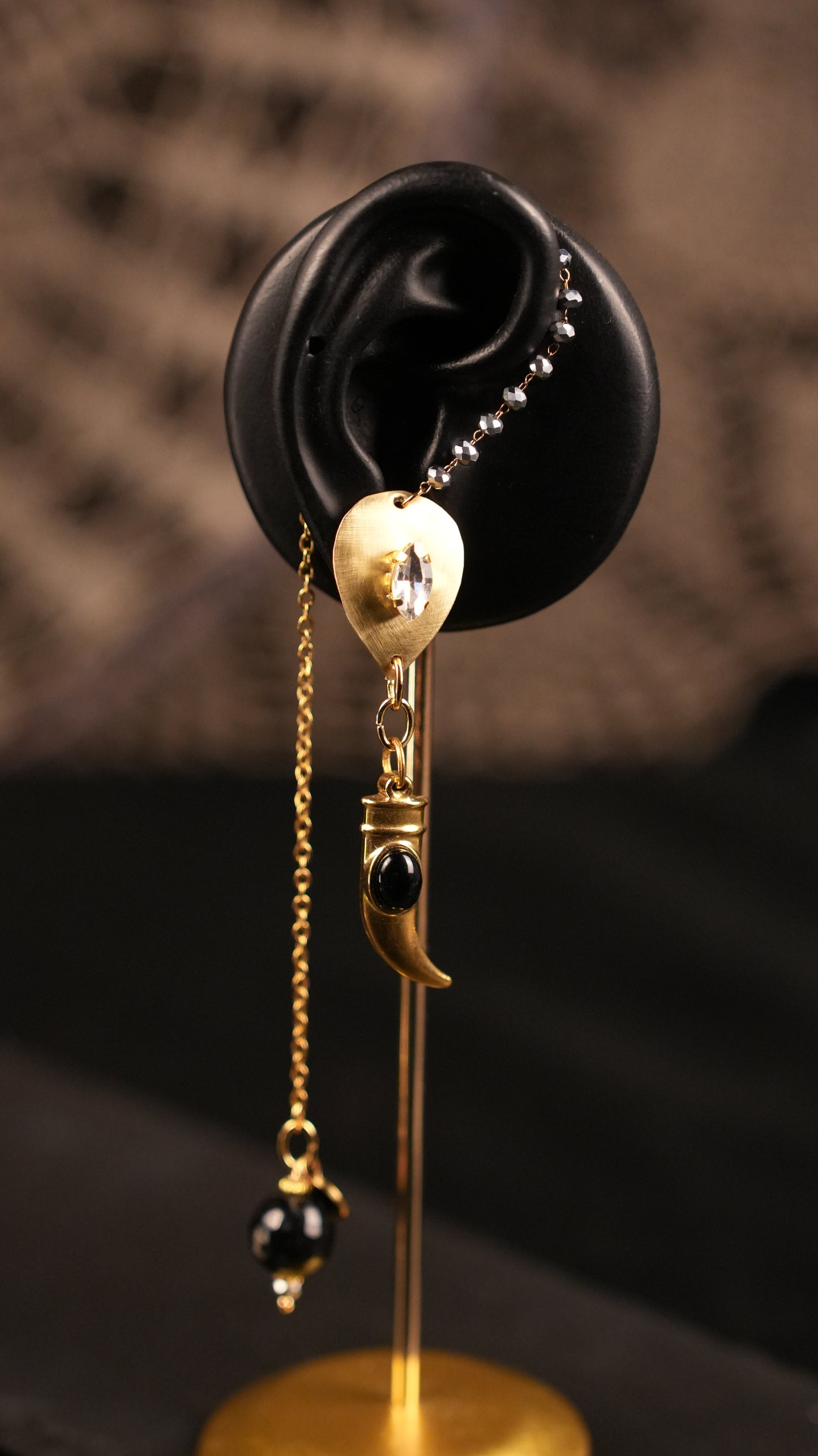 Mono orecchino “Kaan chain”