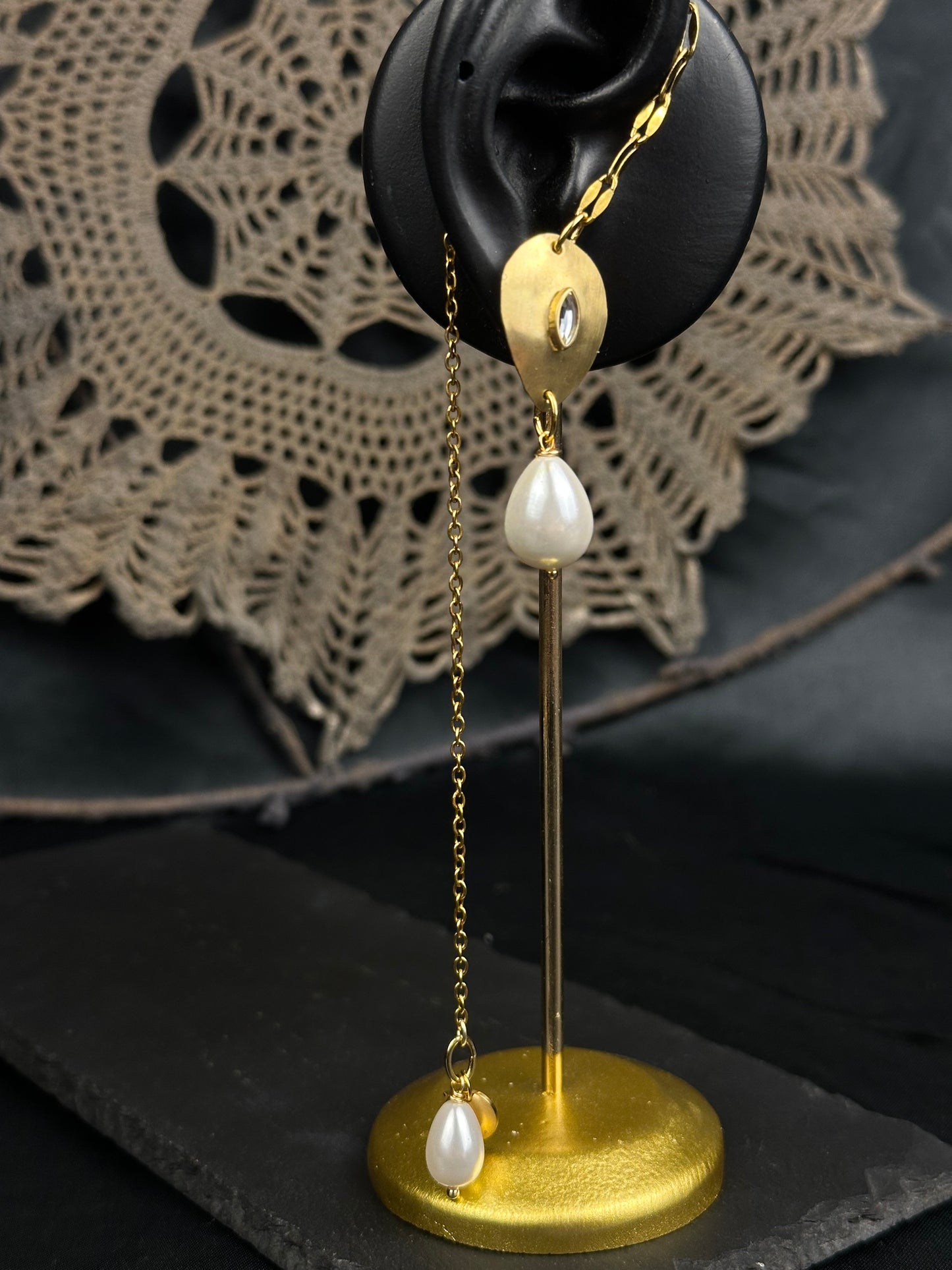 Mono orecchino “Kaan chain”