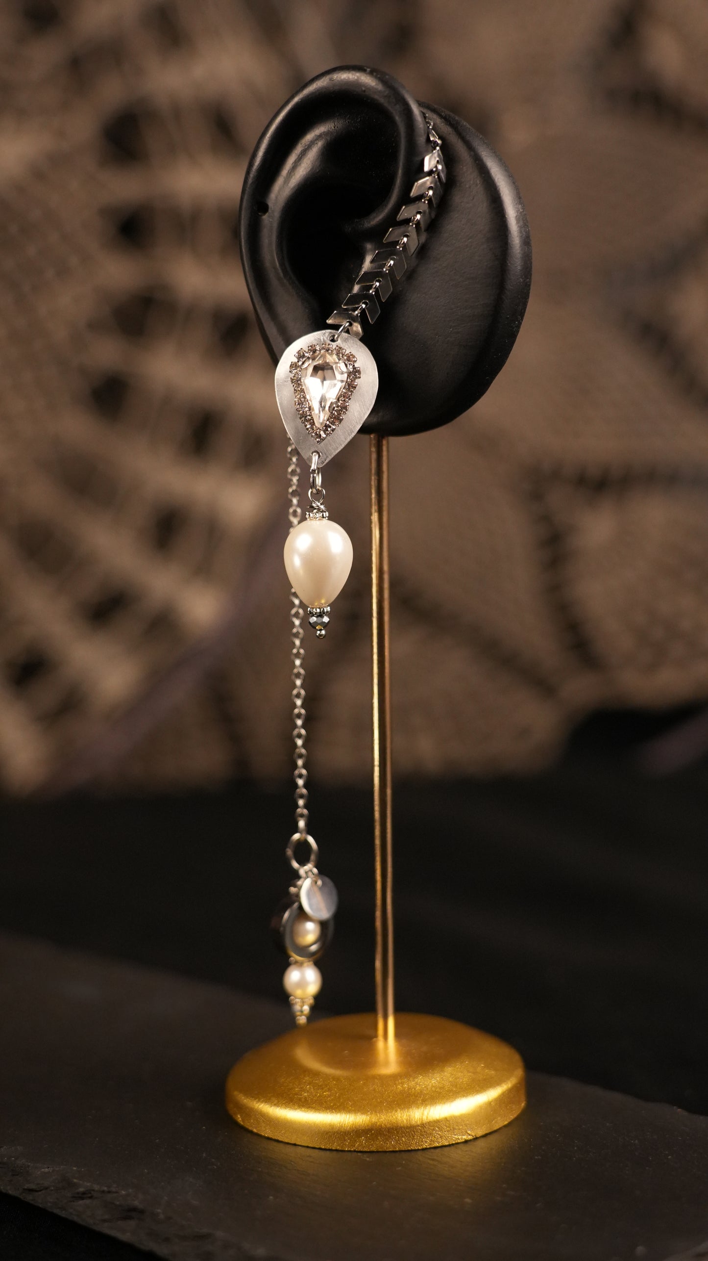 Mono orecchino “Kaan chain”