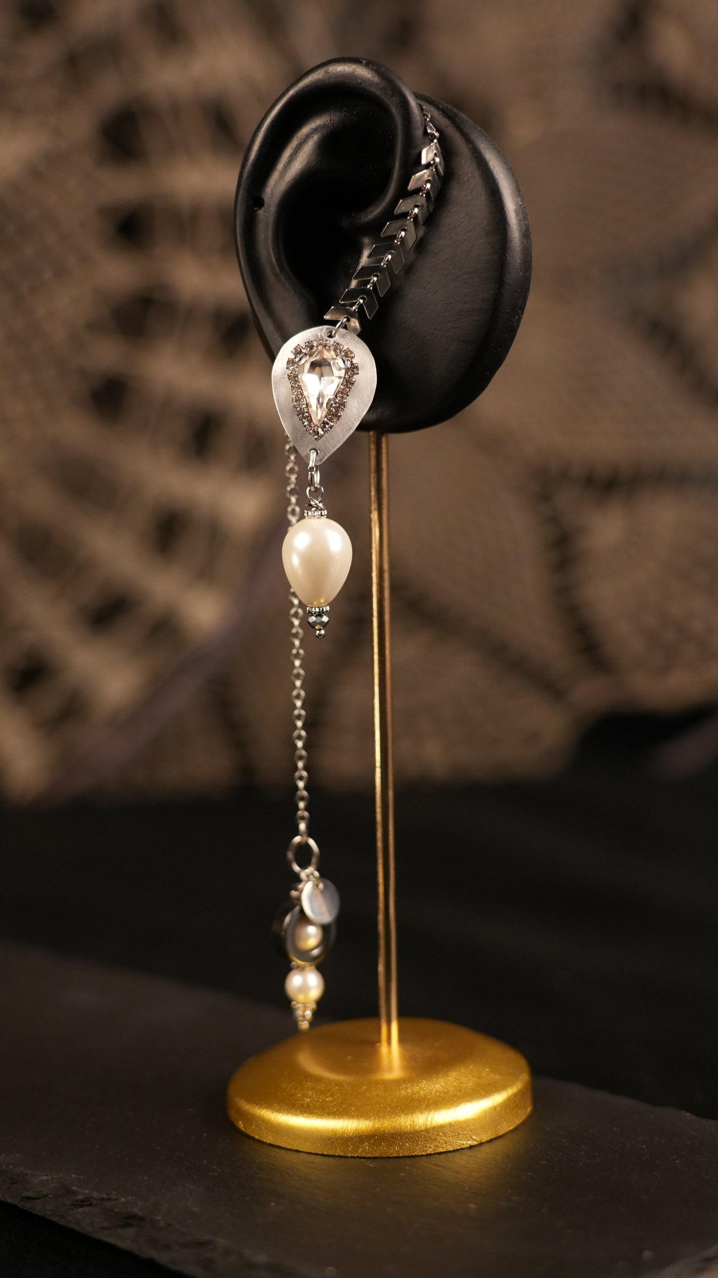 Mono orecchino “Kaan chain”