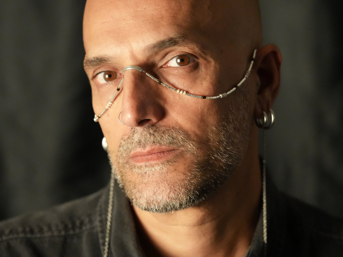 Face chain slim argento Tite