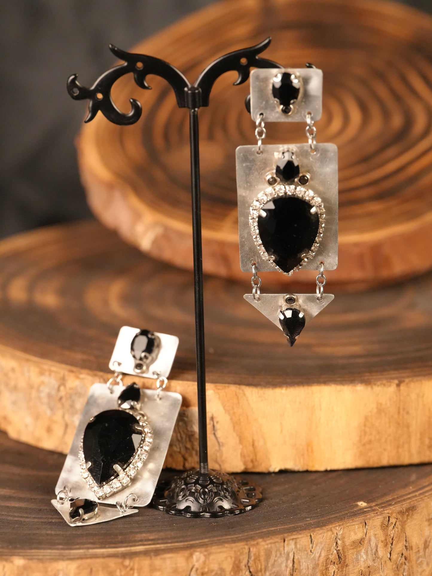 Orecchini Glam black