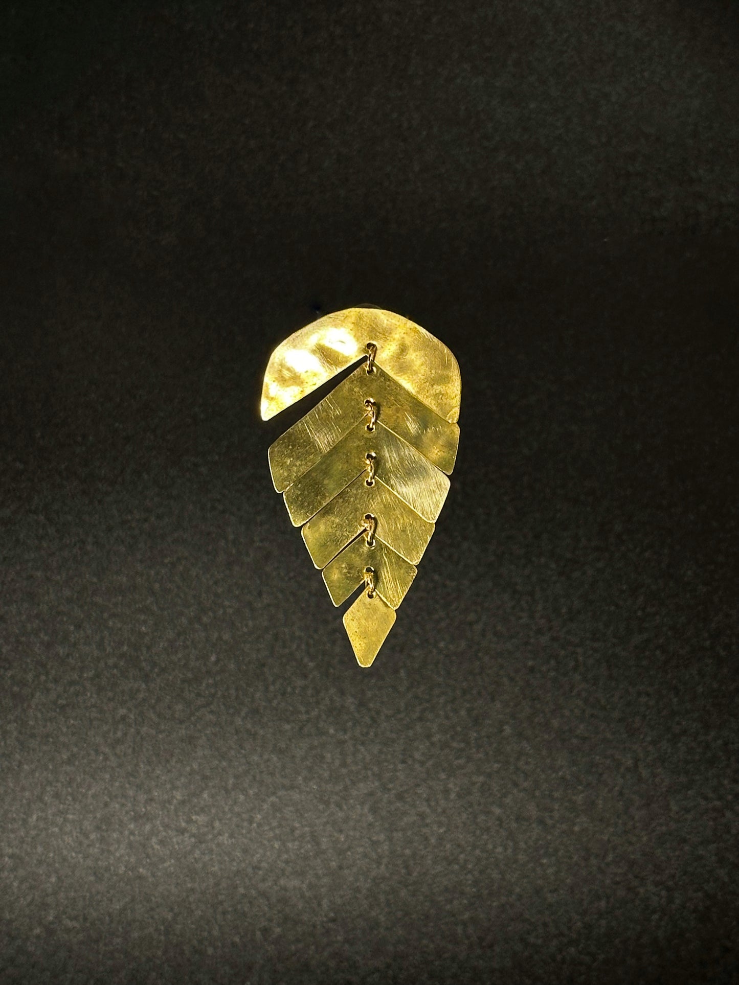 Orecchini Beaten Leaf