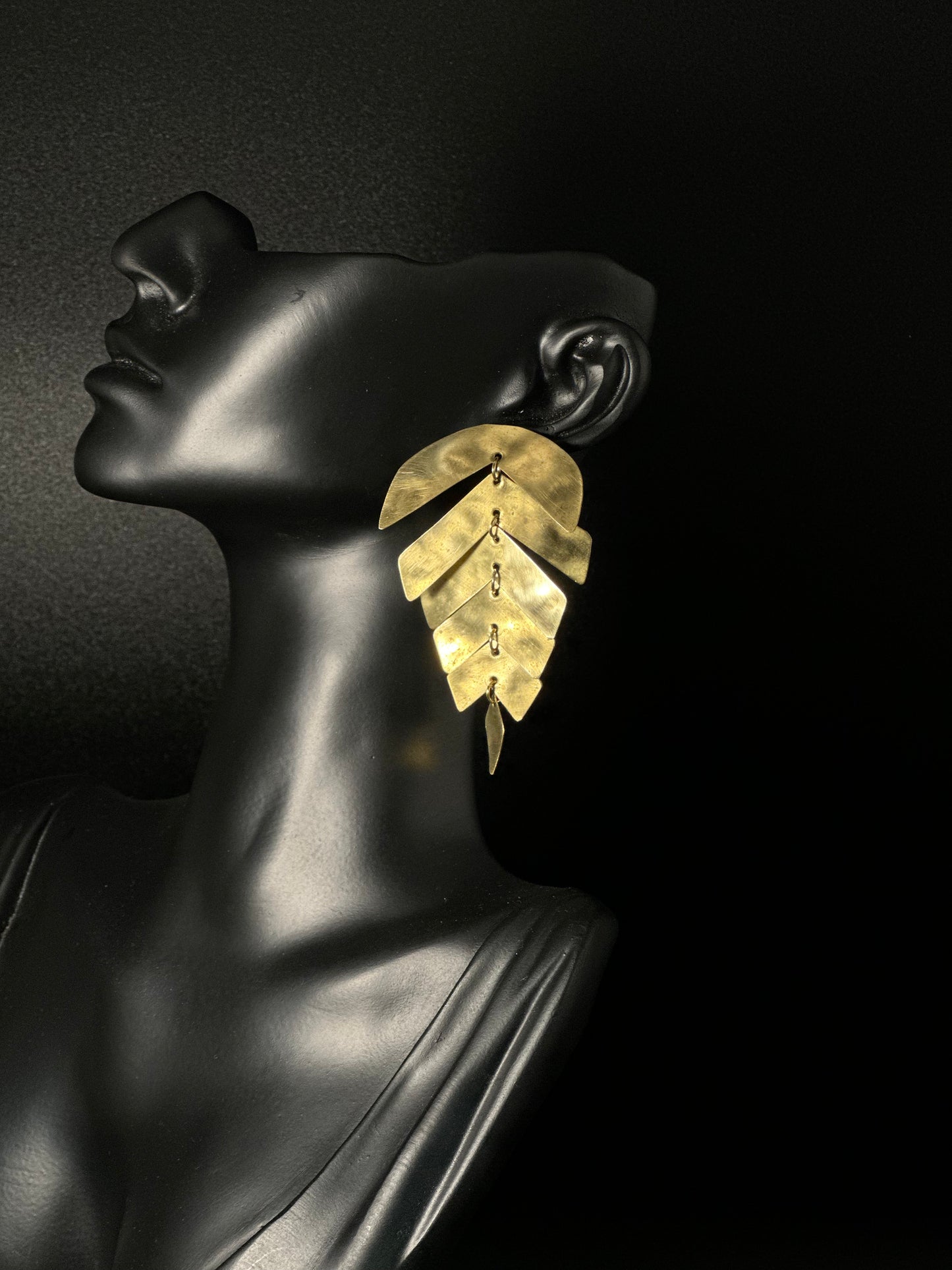 Orecchini Beaten Leaf