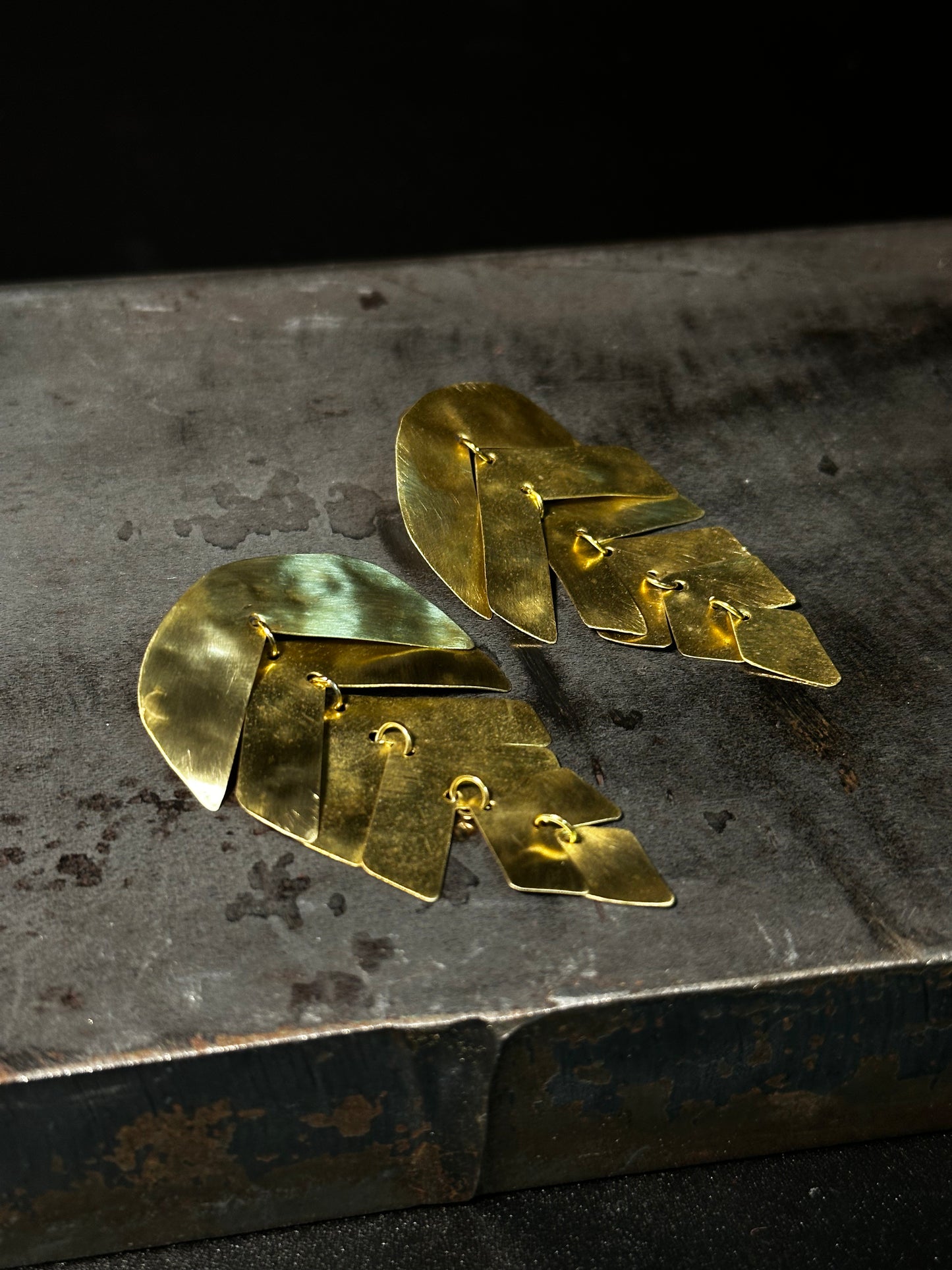 Orecchini Beaten Leaf