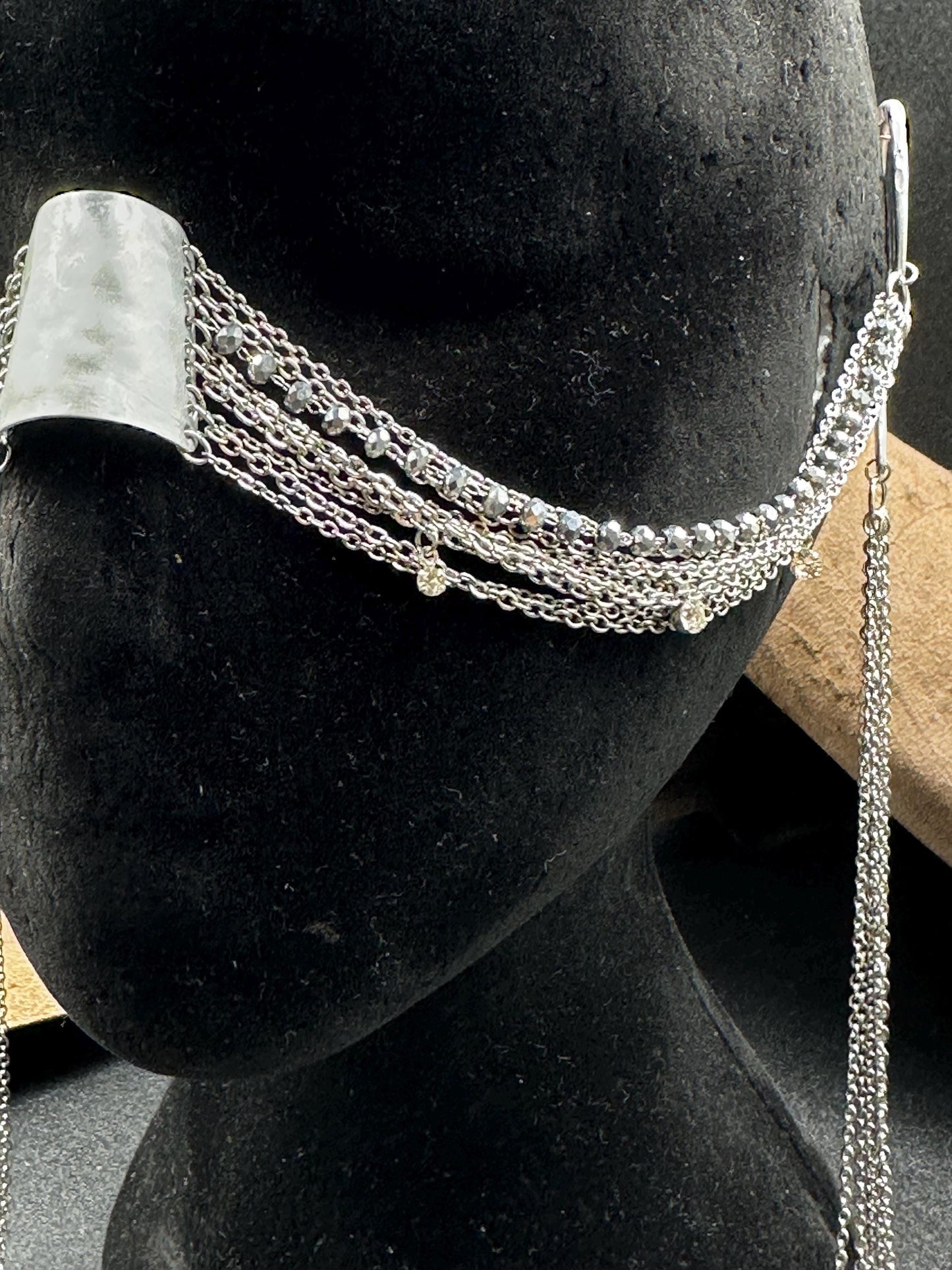 Face Chain Silver Tears