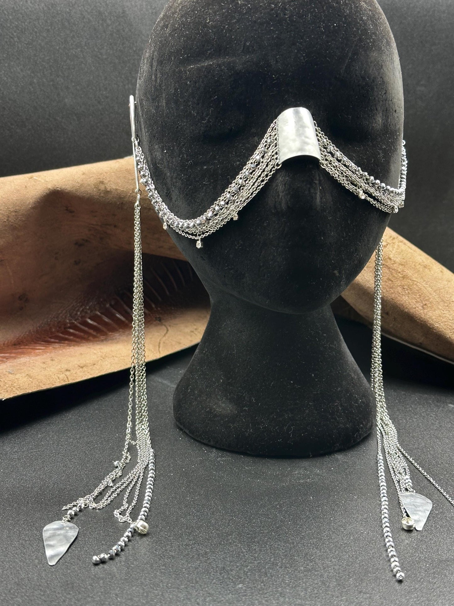 Face Chain Silver Tears