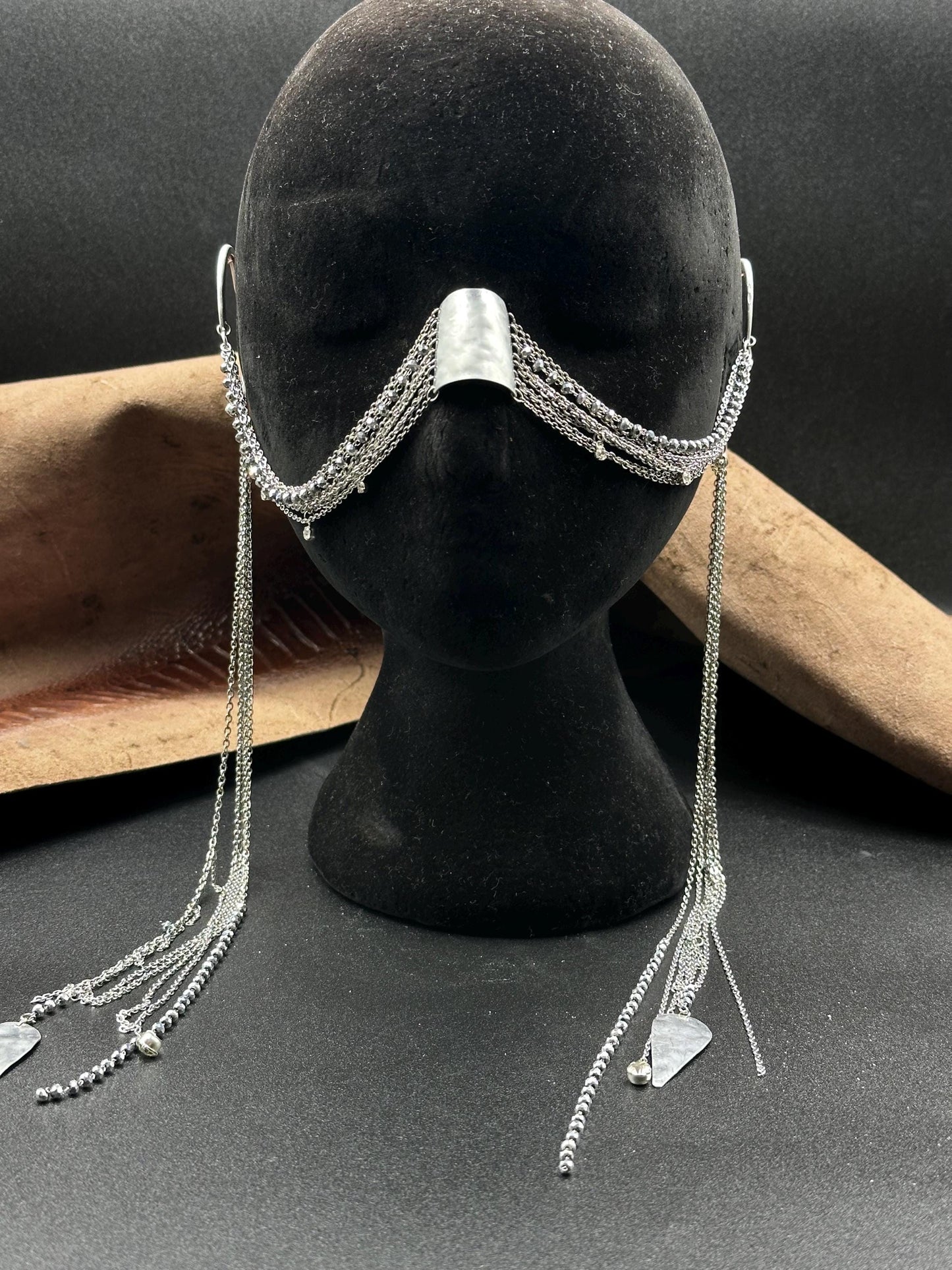 Face Chain Silver Tears