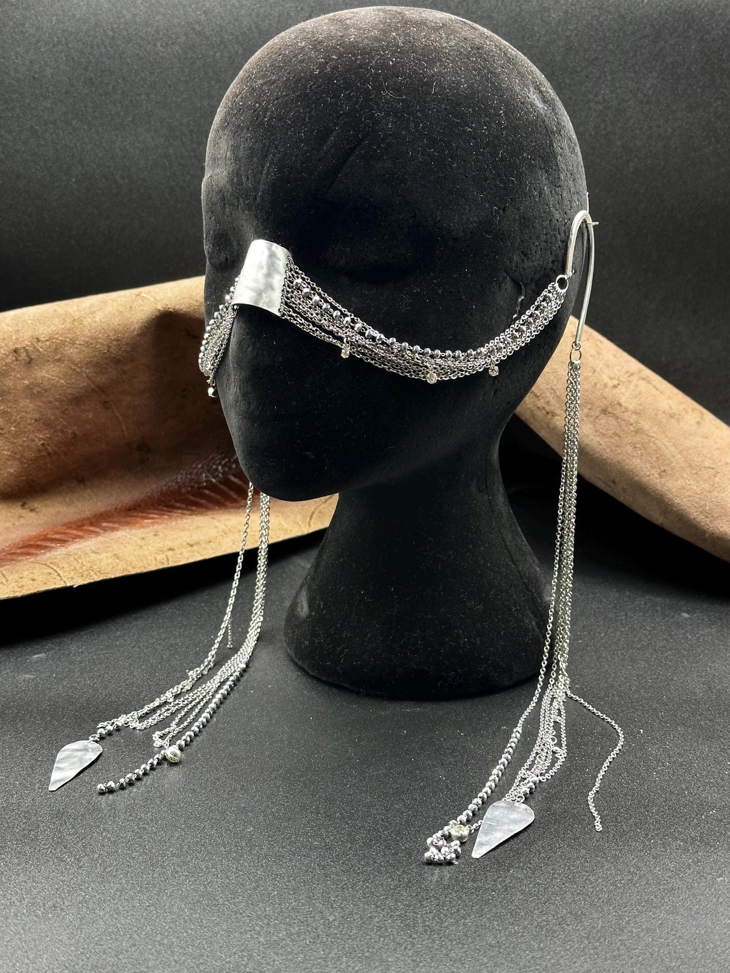 Face Chain Silver Tears